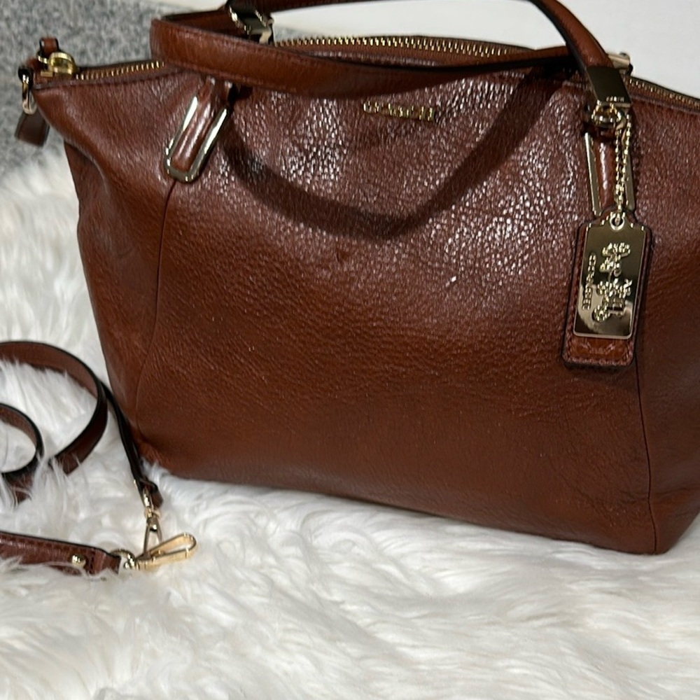 Authentic Coach Brown Leather Tote Bag